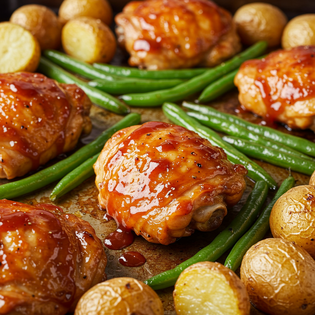 5. 5-Ingredient BBQ Chicken Sheet Pan Dinner