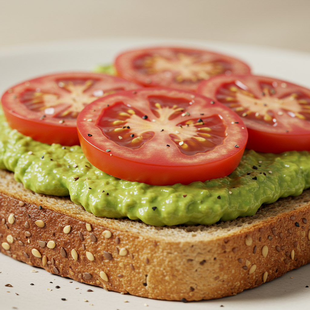 5. Avocado & Tomato Wholegrain Toast