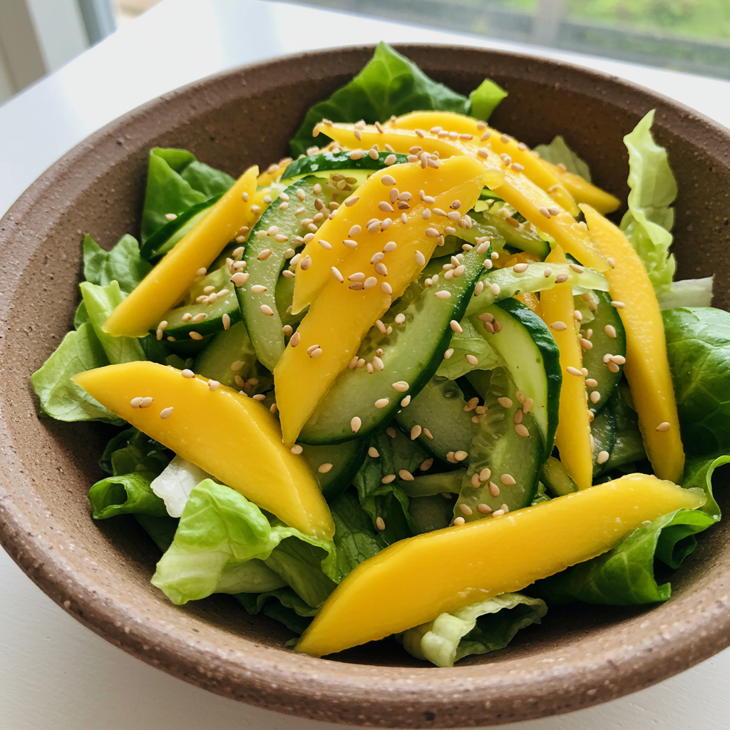 5. Crunchy Mango & Cucumber Salad
