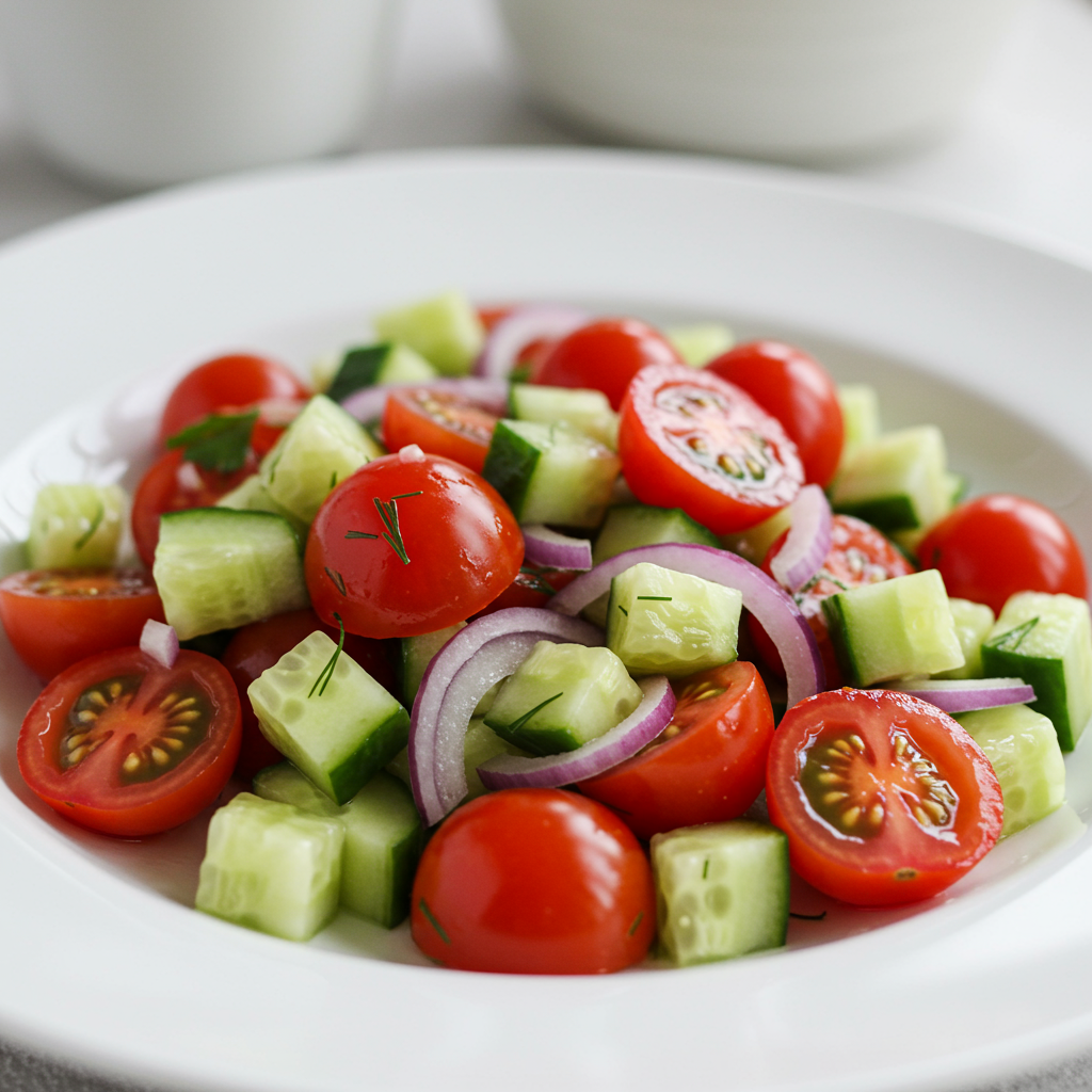 5. Cucumber & Tomato Salad