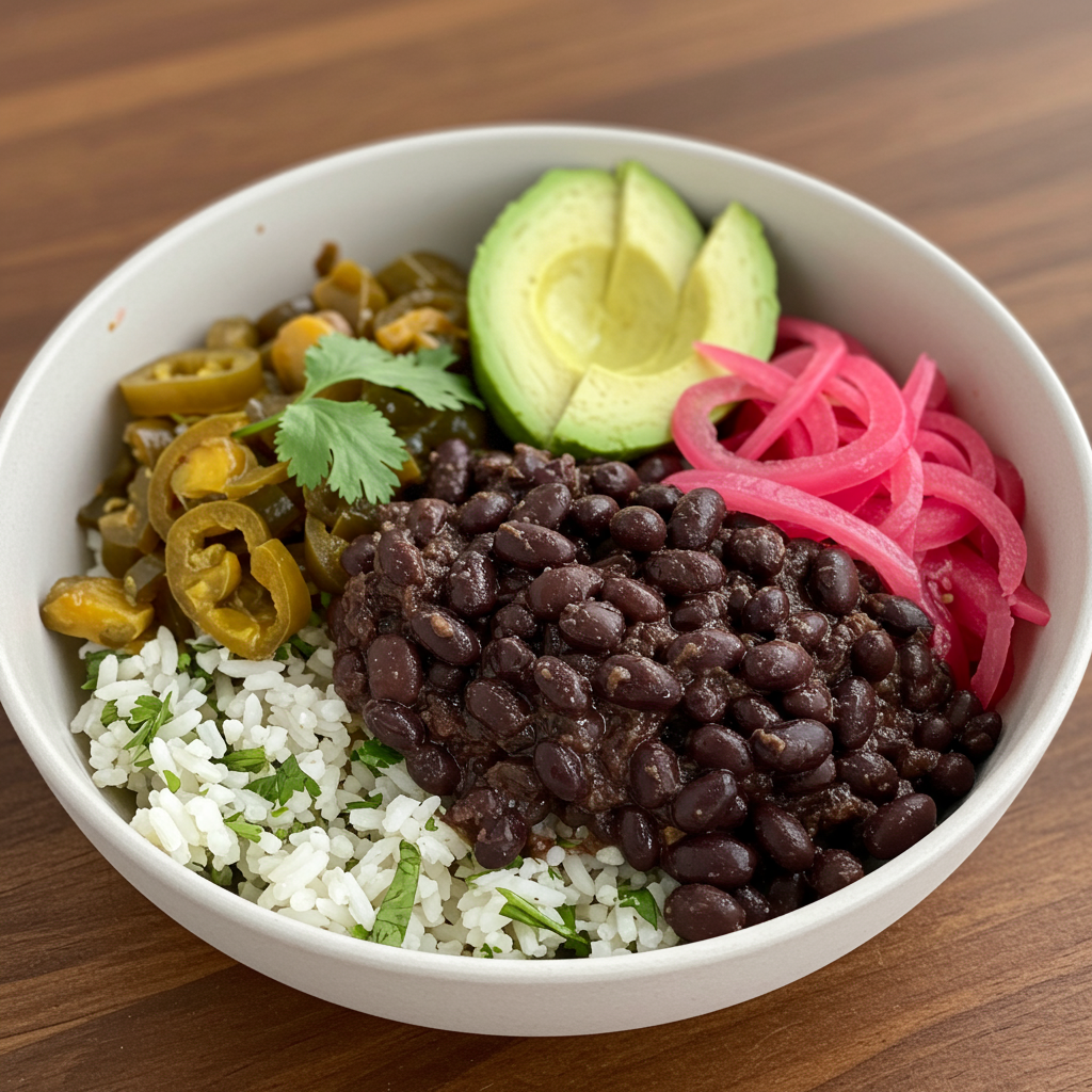 5. Fresh Black Bean Burrito Bowl