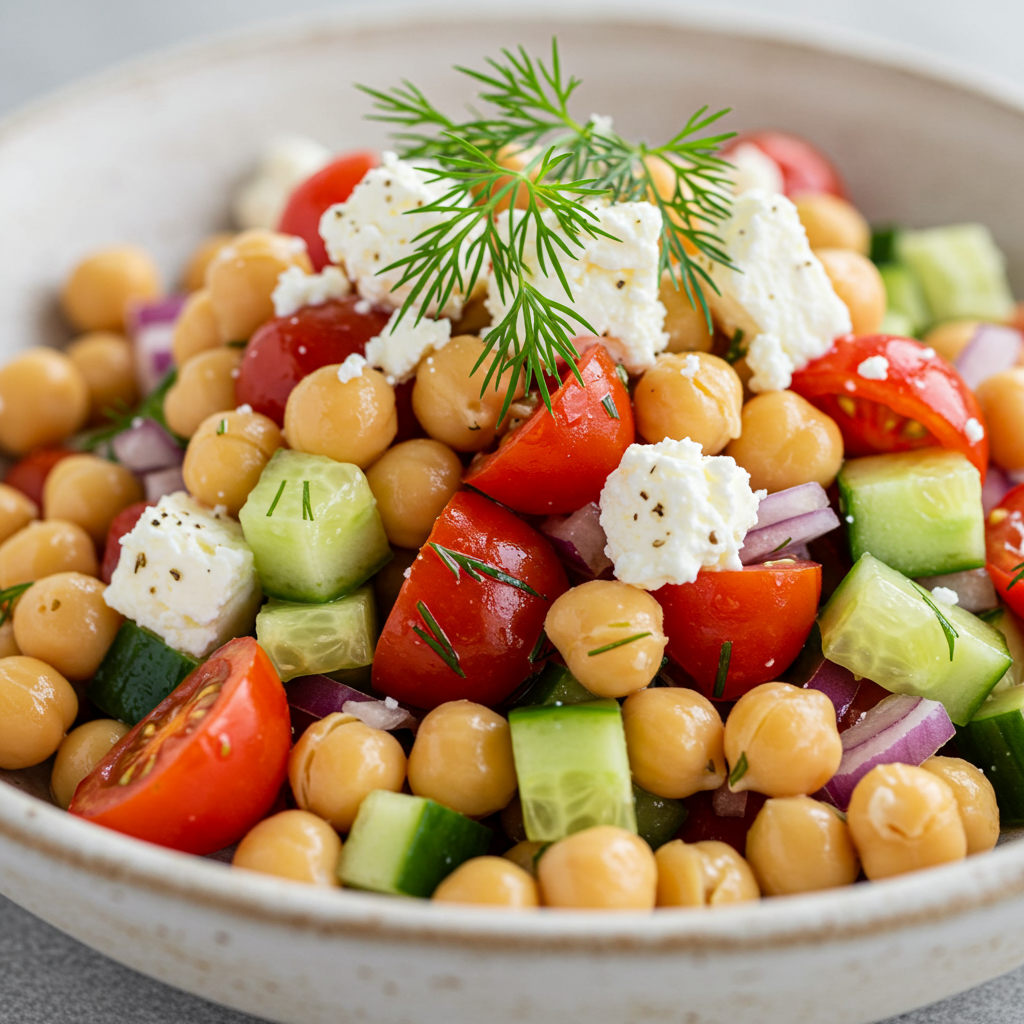 5. Greek Chickpea Salad