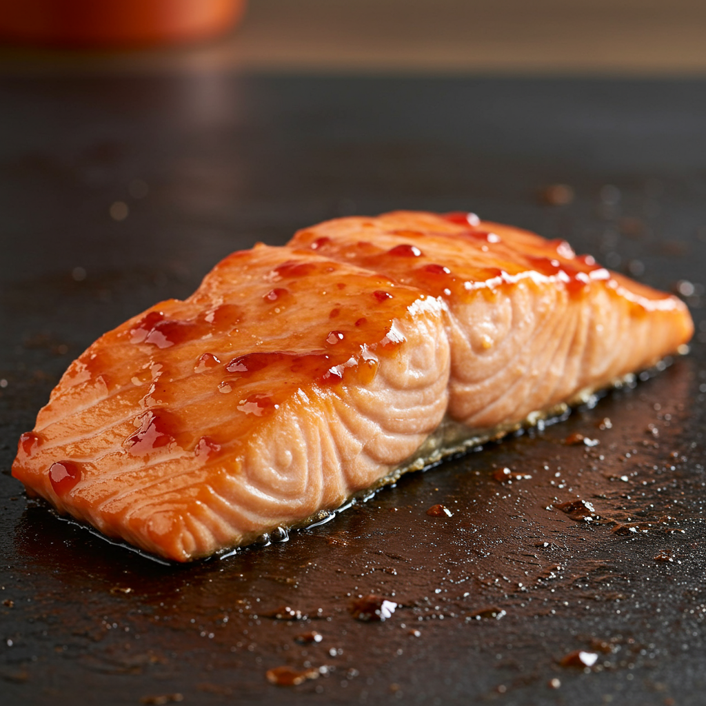 5. Honey-Sriracha Glazed Salmon