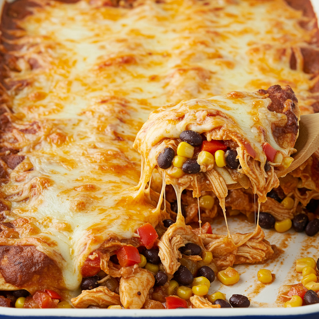 5. Loaded Chicken Enchiladas with Black Beans