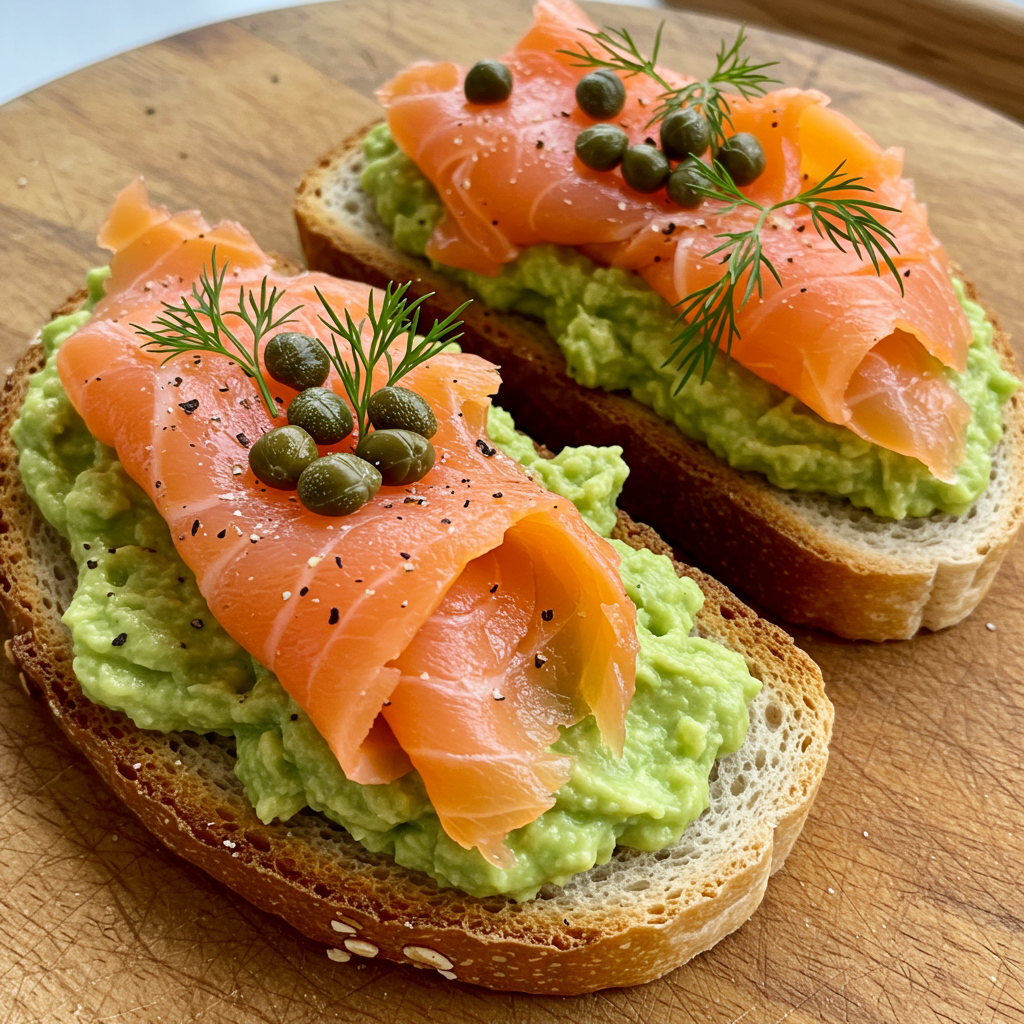 5. Salmon and Avocado Toast