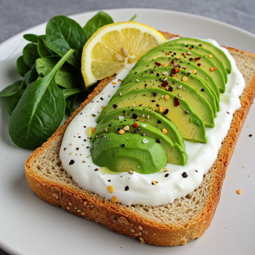 5. Savory Greek Yogurt Breakfast Toast