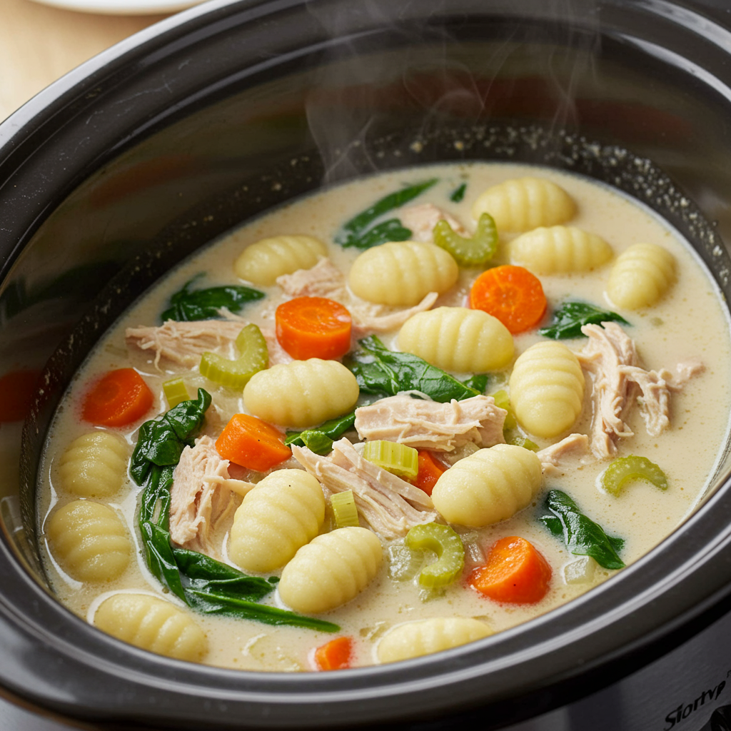 5. Slow Cooker Chicken Gnocchi Soup