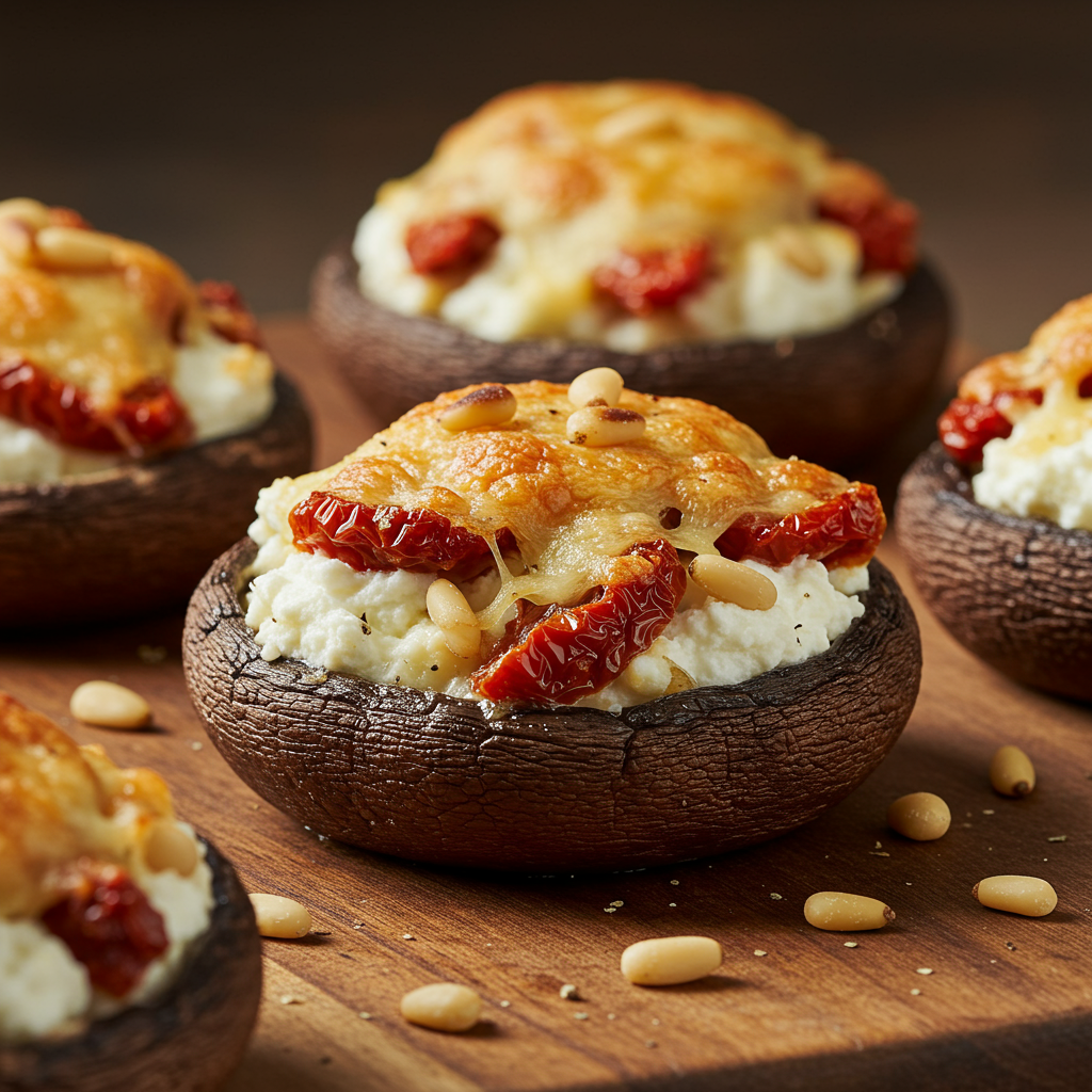 5. Stuffed Portobello Mushrooms with Goat Cheese