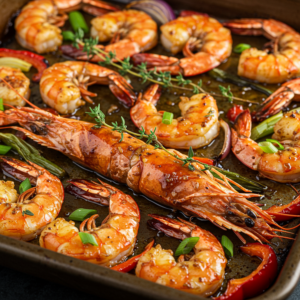 5. Succulent Oven-Baked Jerk Shrimp