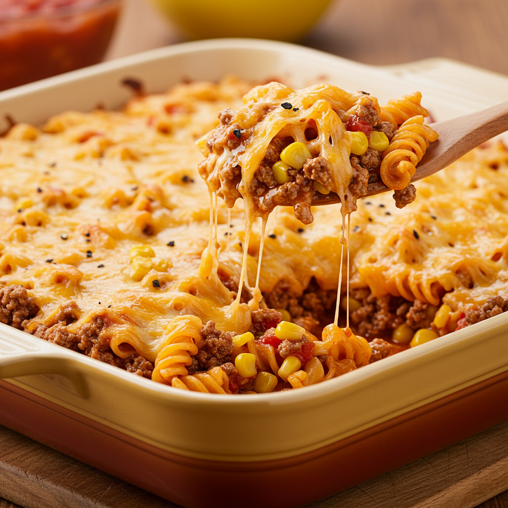 5. Tex-Mex Hamburger Casserole