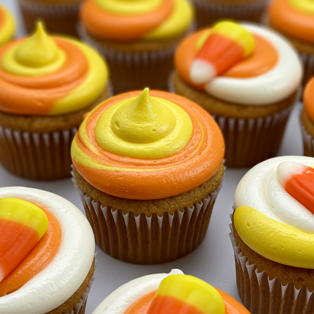 6. Candy Corn Frosting Layers