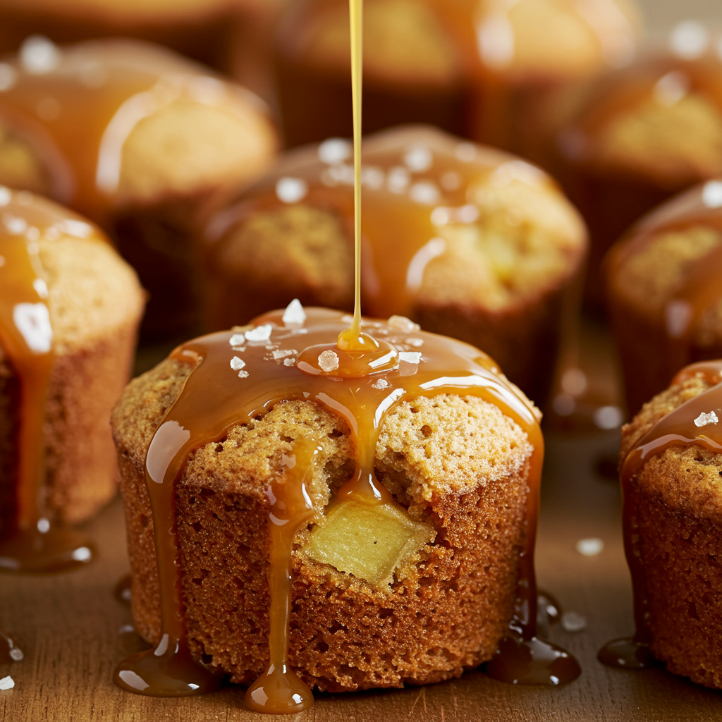 6. Caramel Apple Mini Cakes