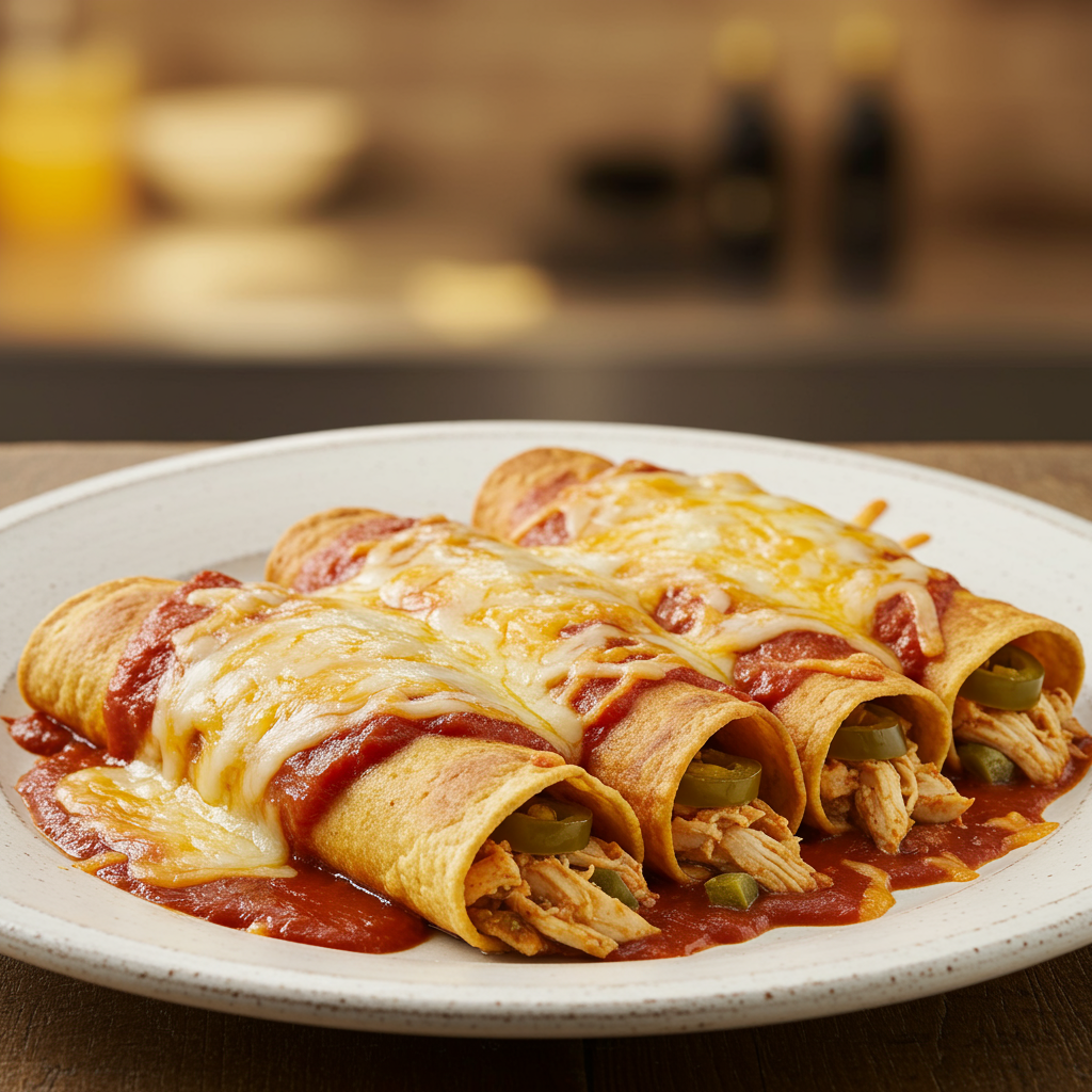 6. Chicken and Cheese Enchiladas Supreme