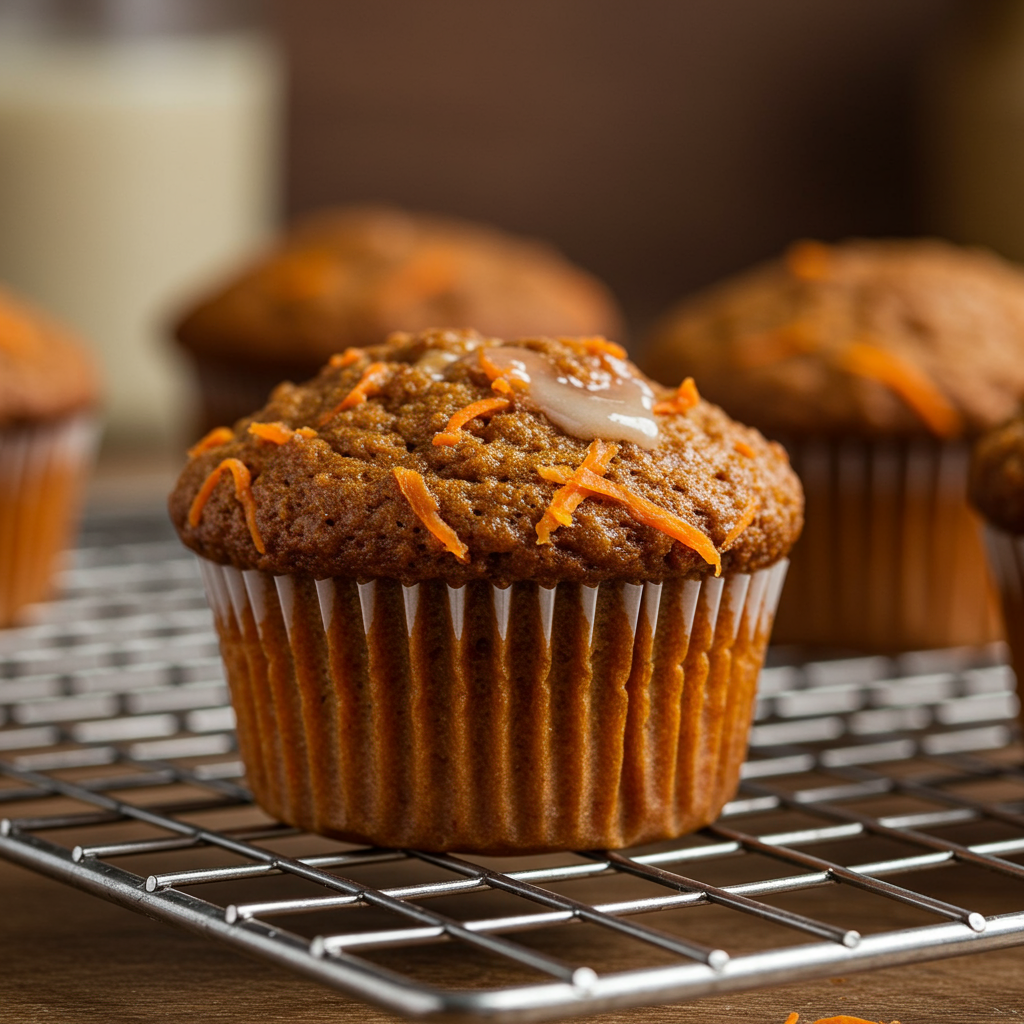 6. Healthy Carrot Cake Muffins