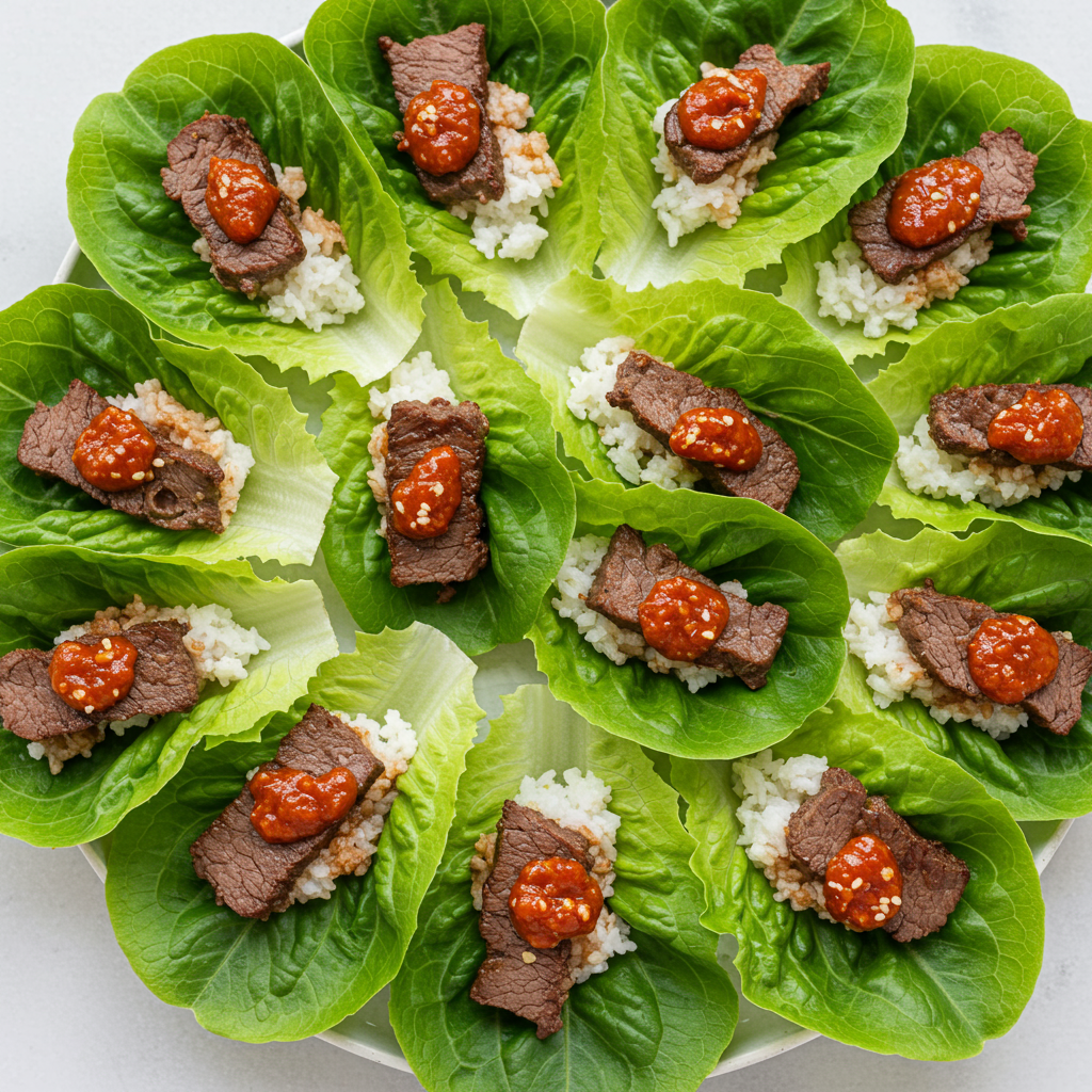 6. Korean Beef Lettuce Wraps