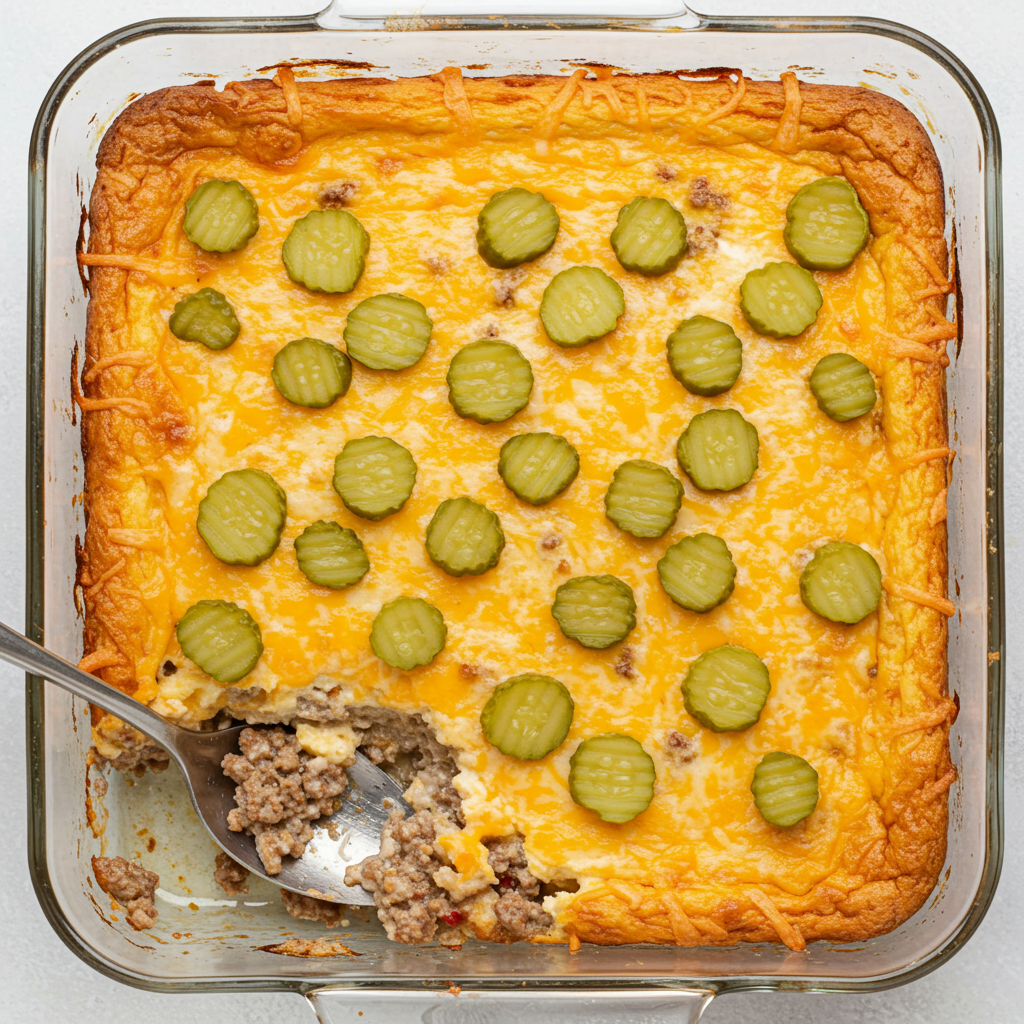 6. Low-Carb Cheeseburger Casserole (Keto-Friendly)
