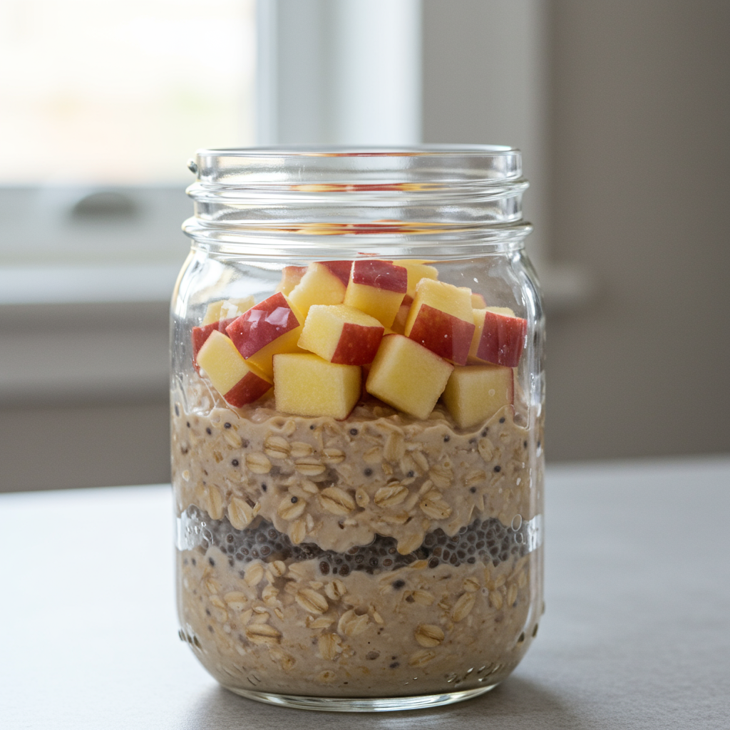 6. Overnight Oats with Chia & Apple