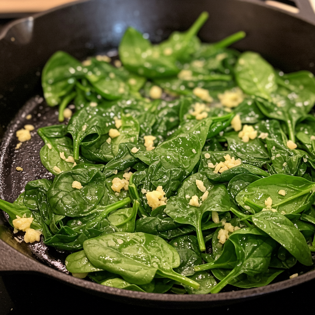 6. Sautéed Garlic Spinach