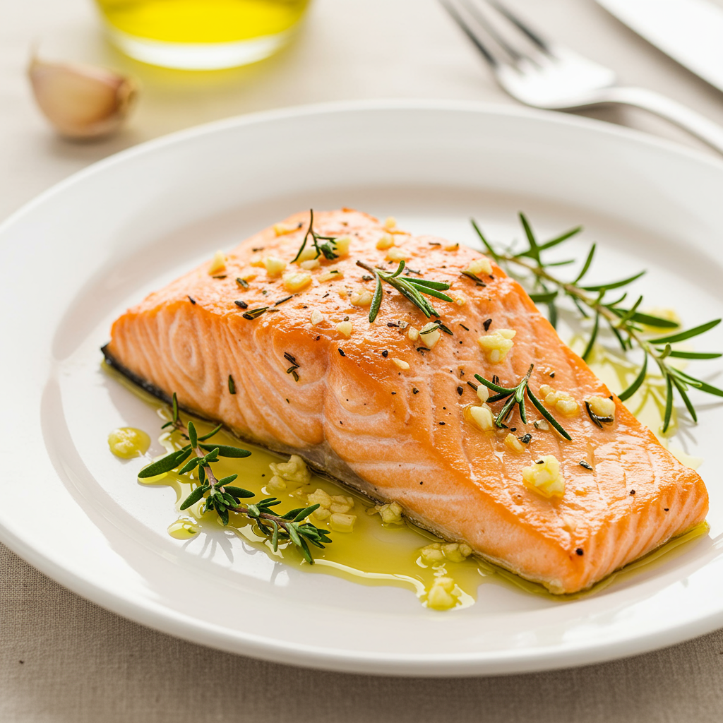 6. Simple Garlic Herb Baked Salmon