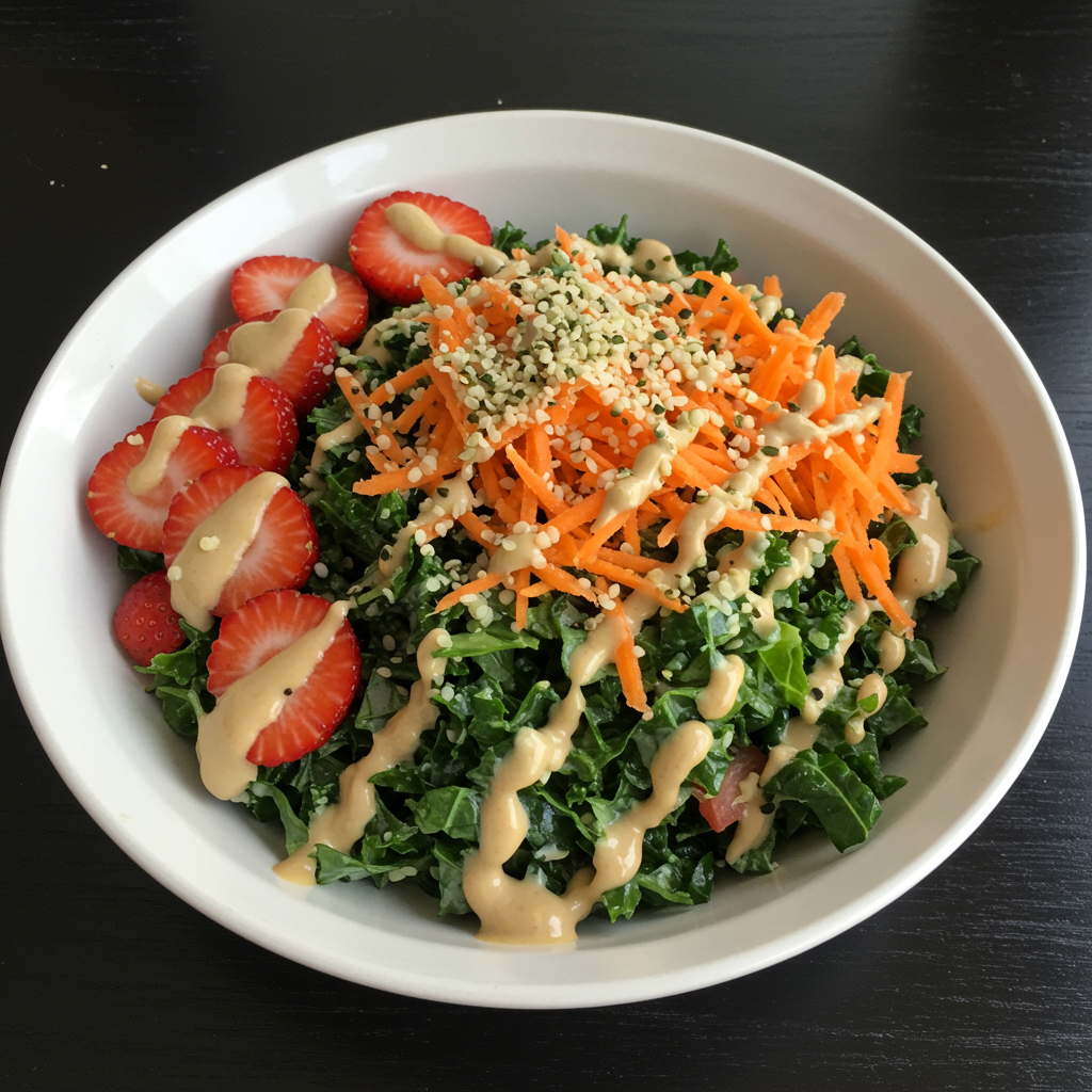 6. Strawberry Kale Salad