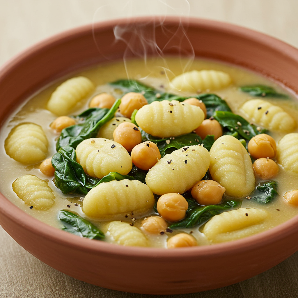 6. Vegan Chickpea Gnocchi Soup