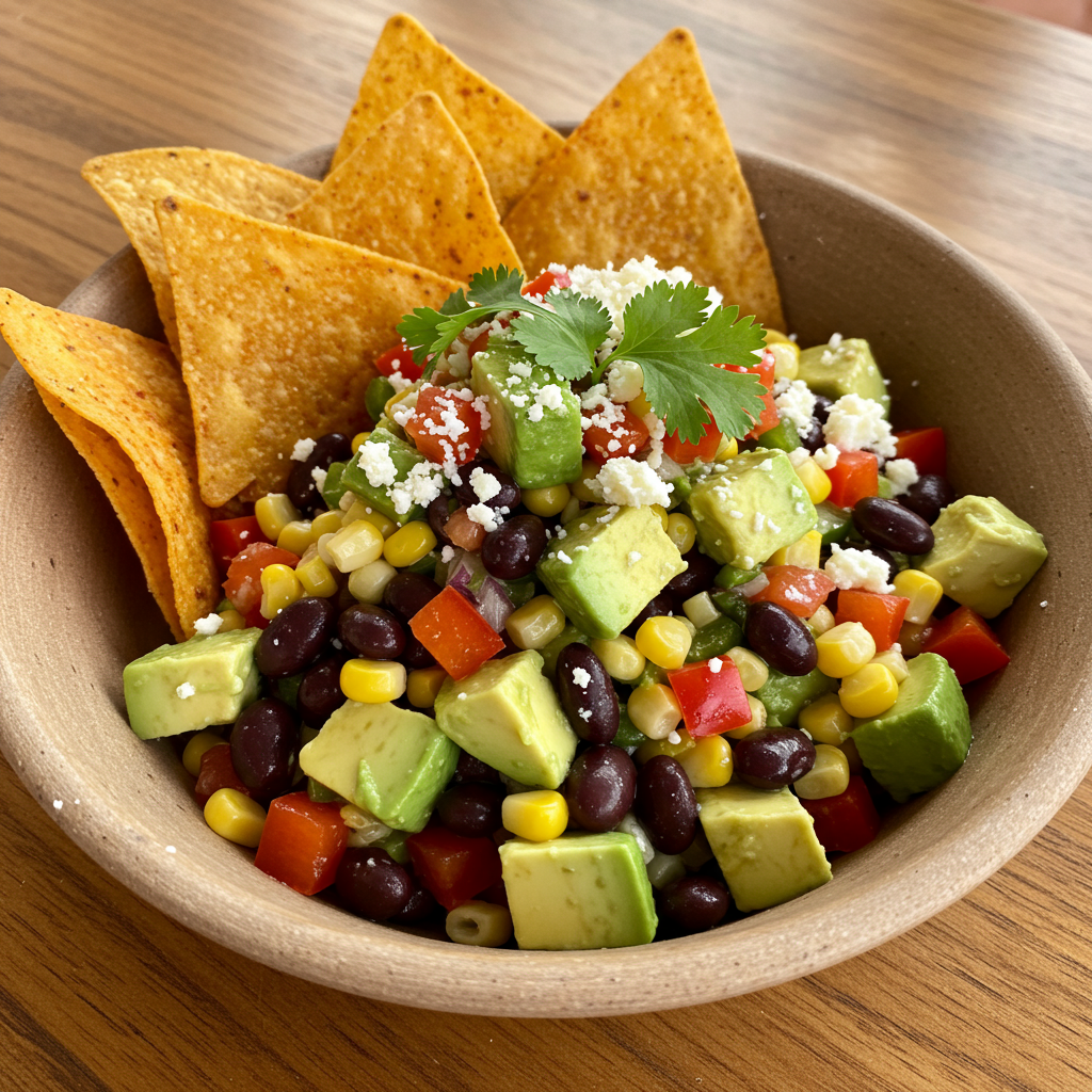 7. Avocado & Black Bean Fiesta Salad