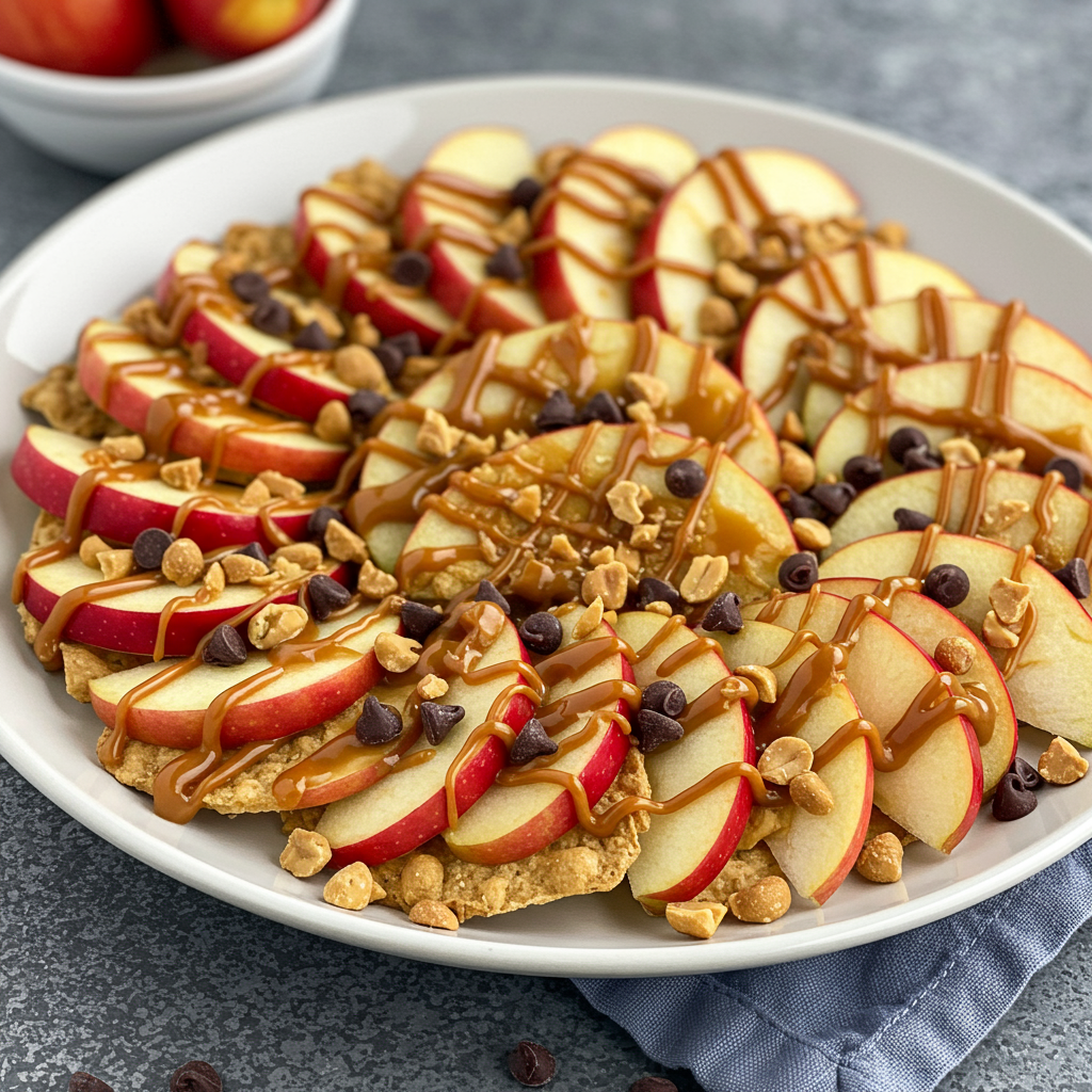 7. Caramel Apple Nachos