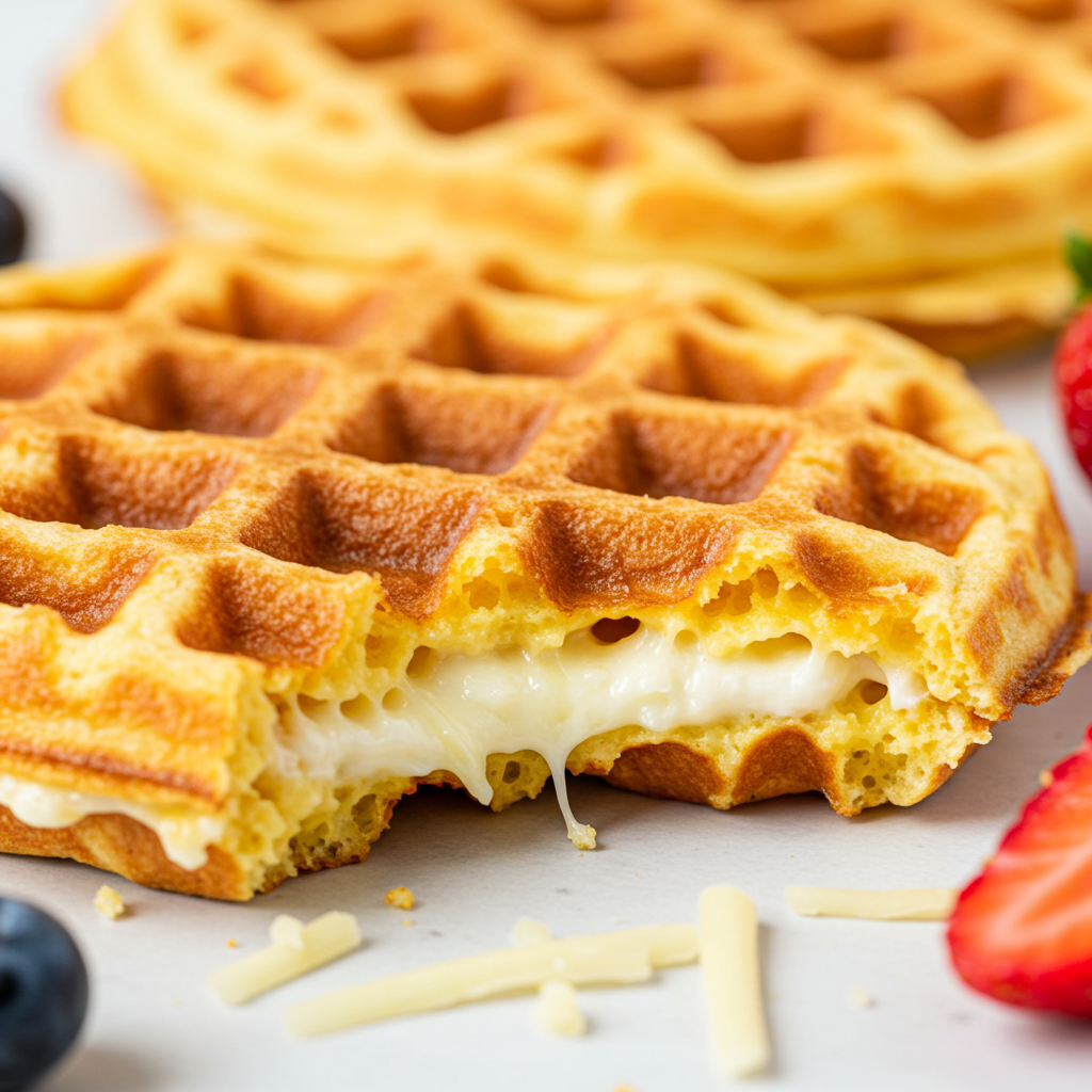 7. Carnivore Chaffle (Cheese Waffle)