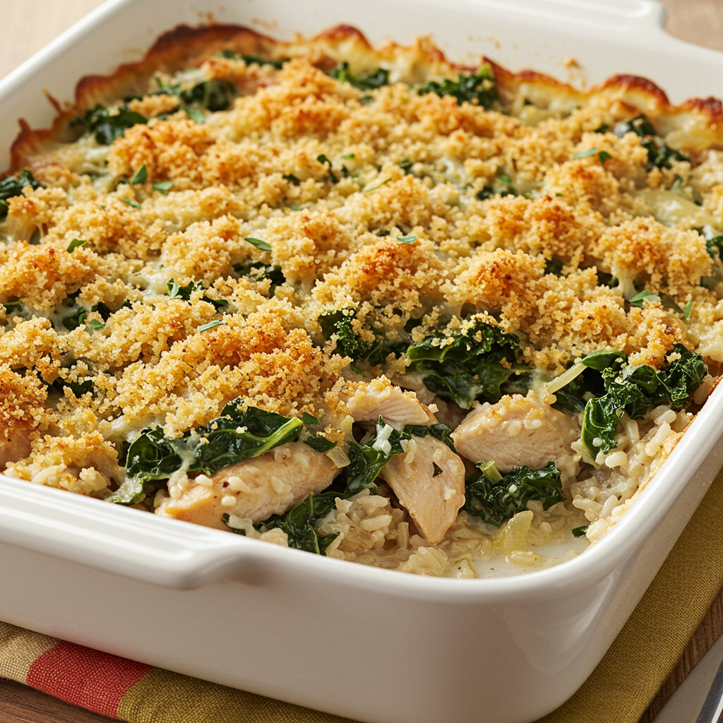 7. Chicken and Kale Casserole (The Quarantine Special)