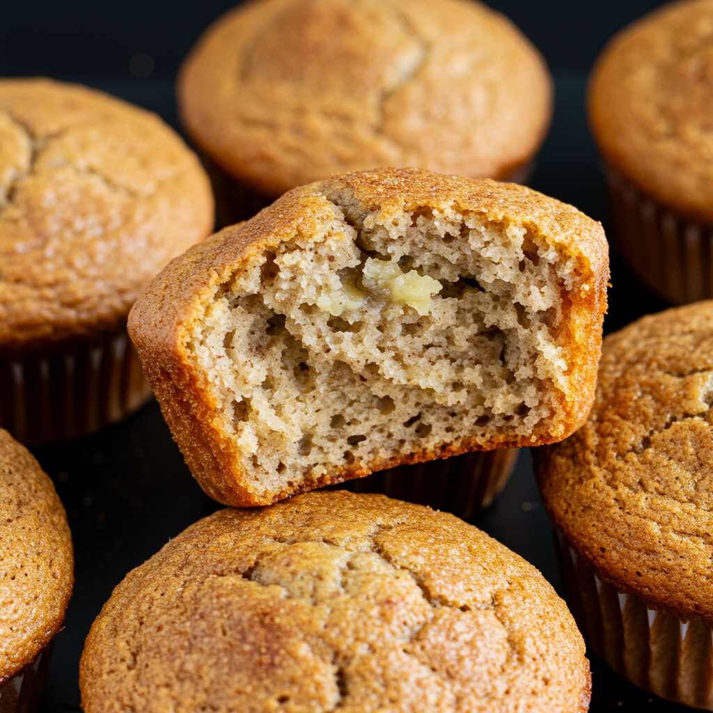 7. Fluffy Banana Muffins (No Oven Required!)