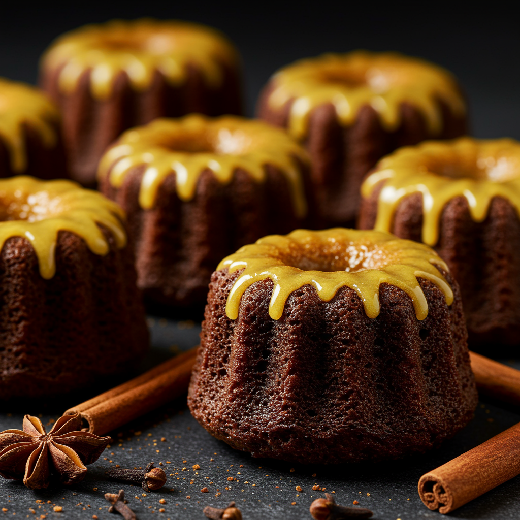 7. Gingerbread Mini Cakes