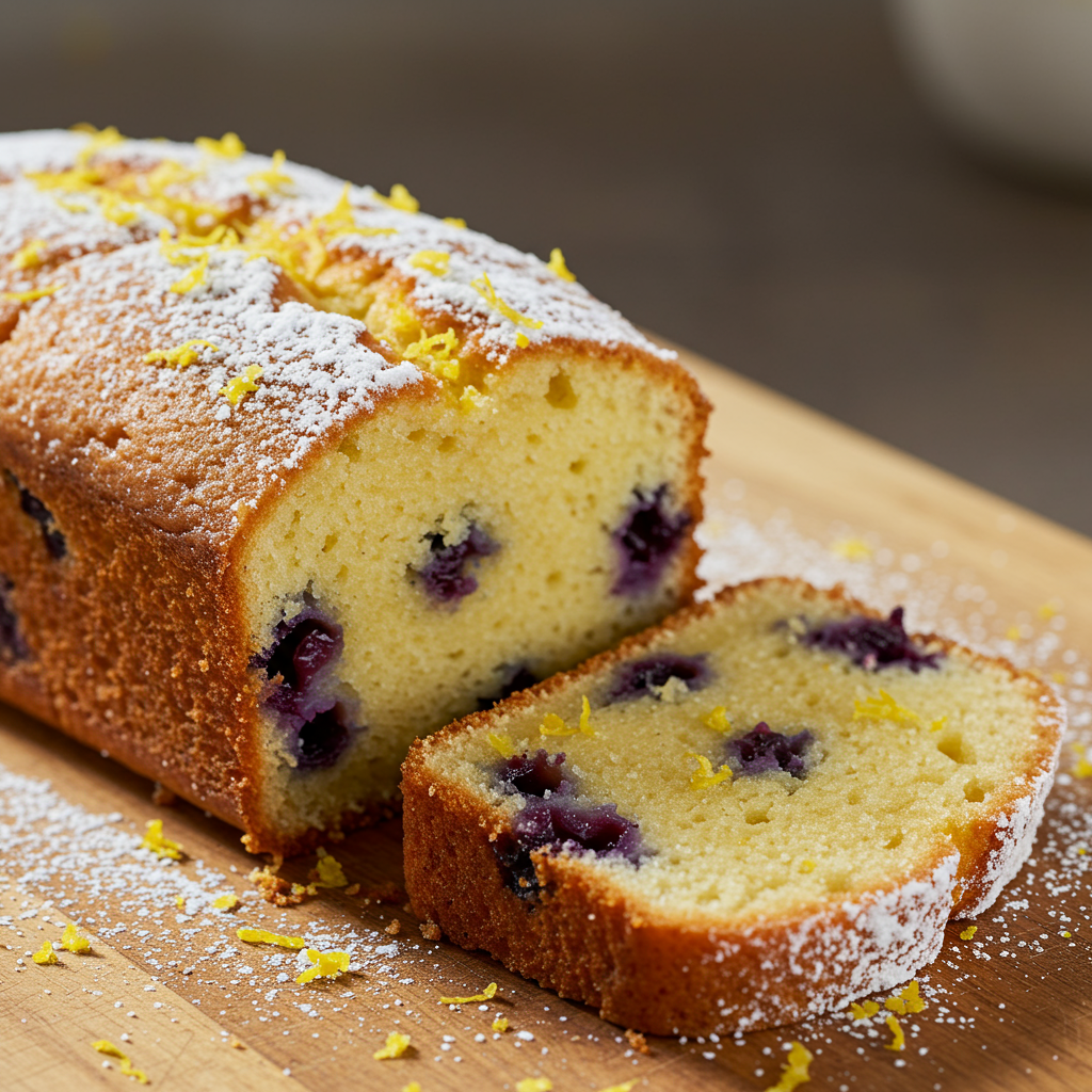 7. Lemon Blueberry Pound Cake