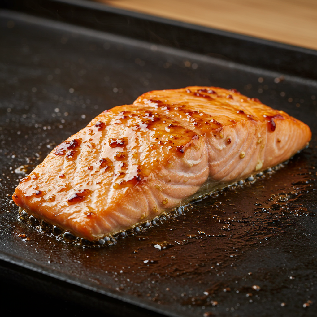 7. Maple-Mustard Glazed Salmon