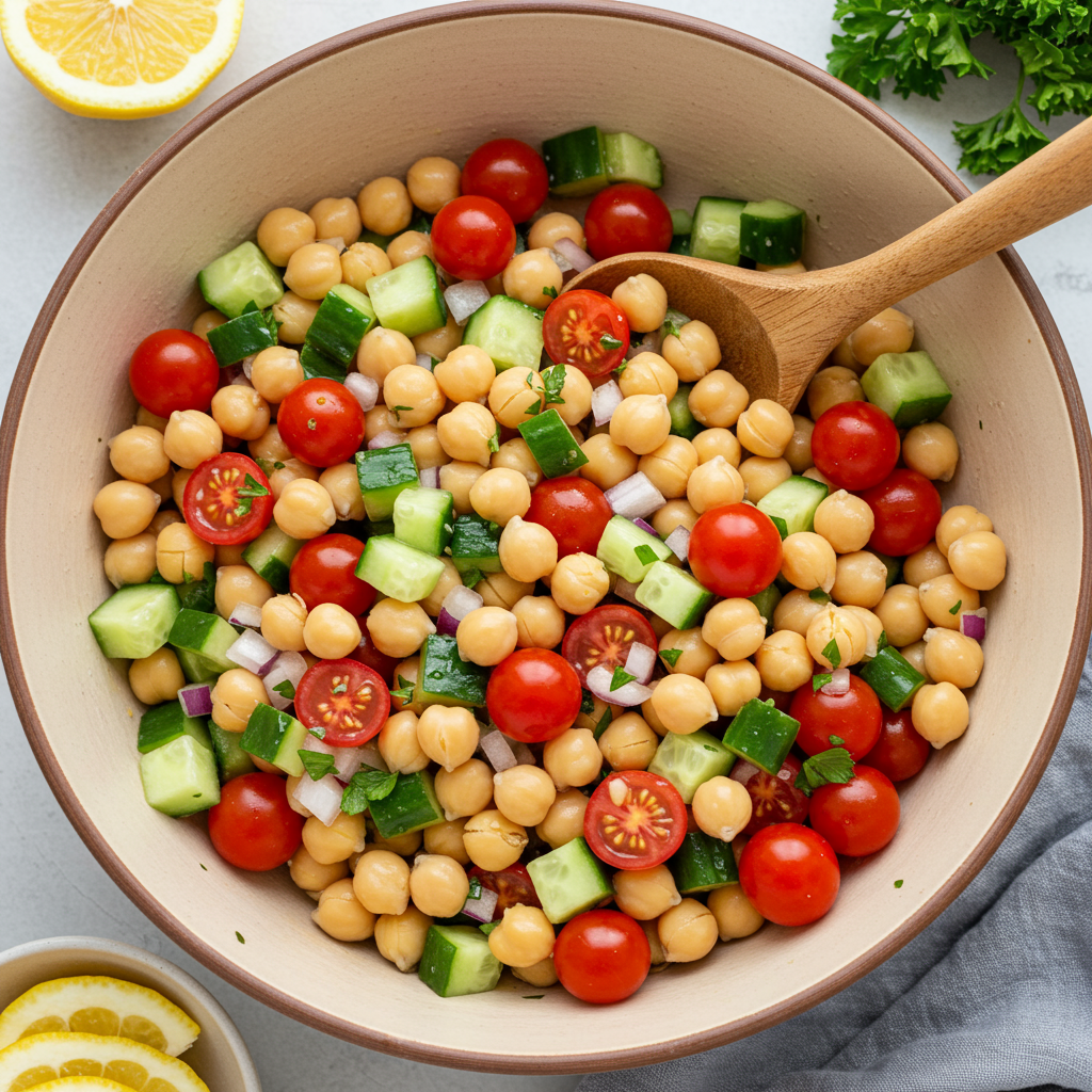 7. Mediterranean Chickpea Salad