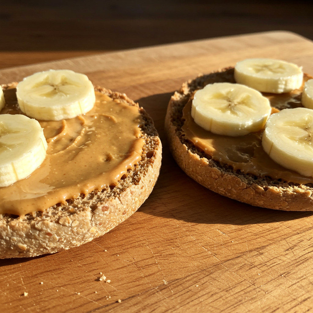 7. Nut Butter & Banana English Muffin