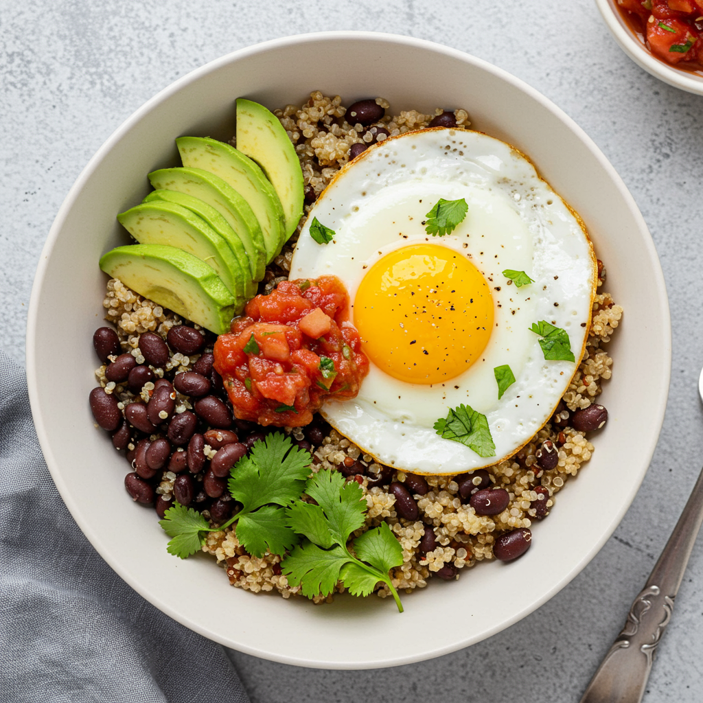 7. Savory Breakfast Quinoa Bowl