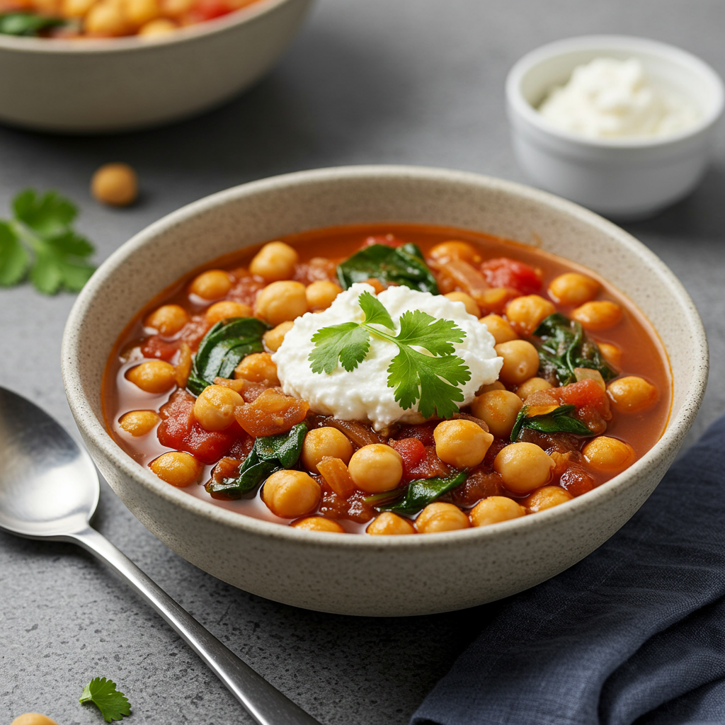 7. Spicy Chickpea and Harissa Soup