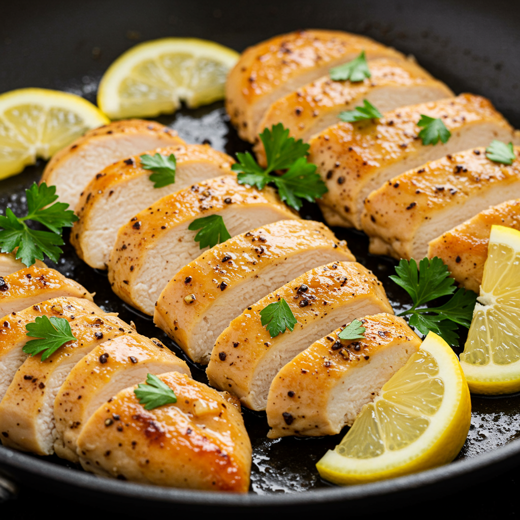 8. 20-Minute Lemon Pepper Chicken Skillet