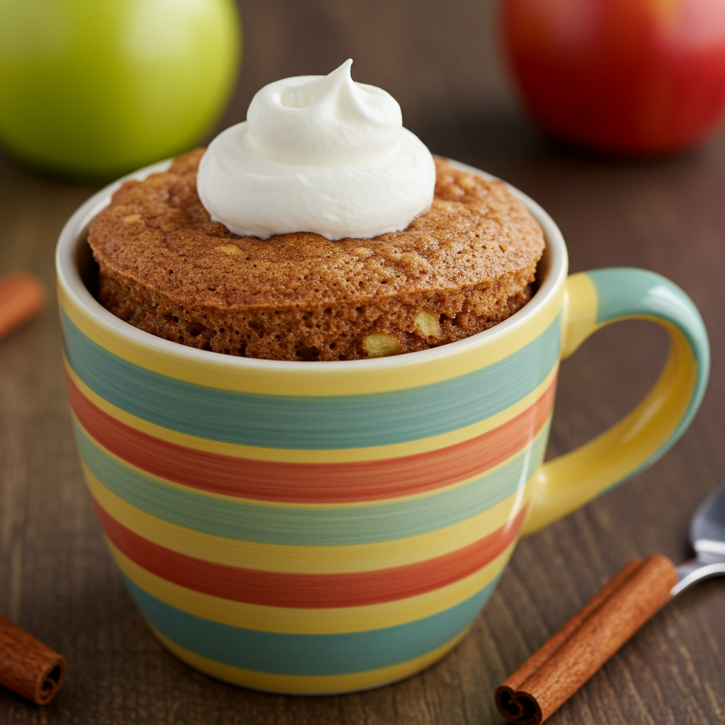 8. Apple Cinnamon Mug Cake