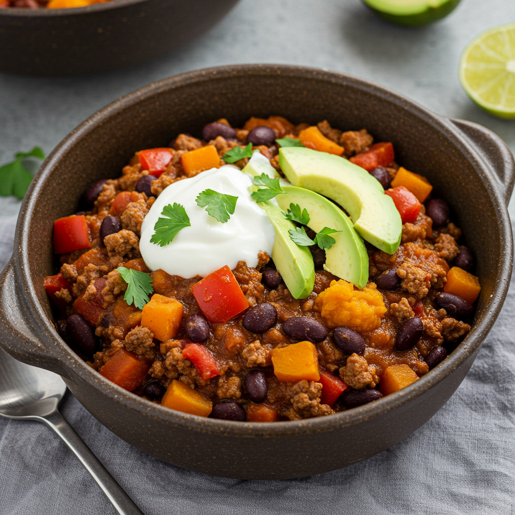 8. Beef &amp; Pumpkin Chili