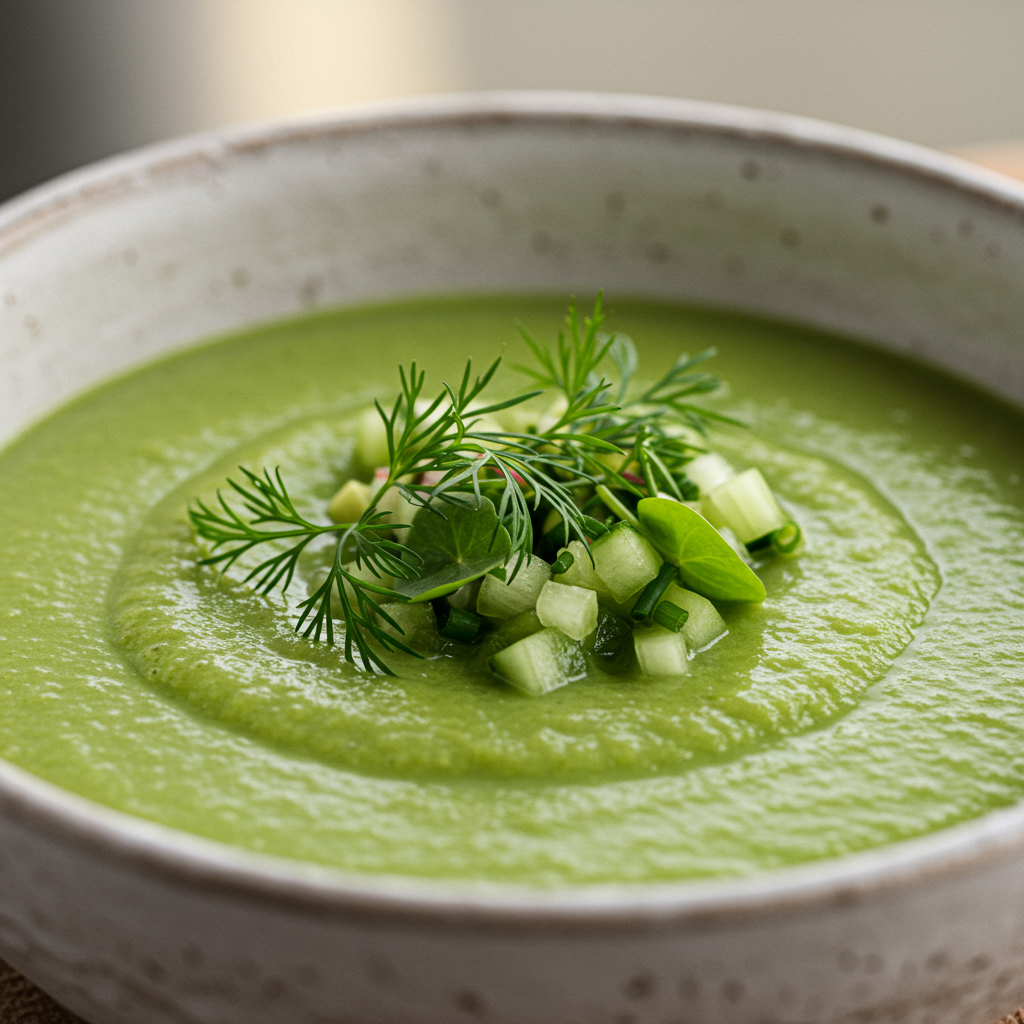 8. Chilled Green Gazpacho