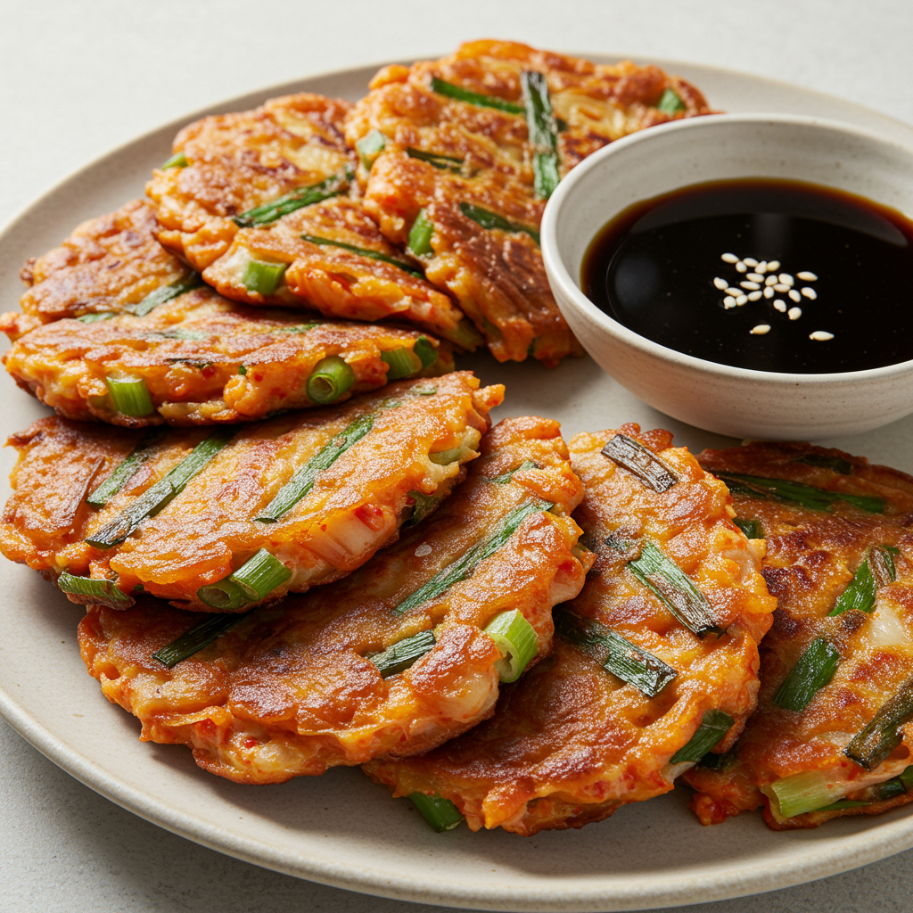 8. Kimchi Jeon (Kimchi Pancakes)