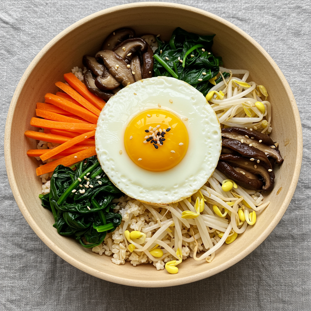 8. Korean Bibimbap Bowl – Colorful Nutrition Bomb