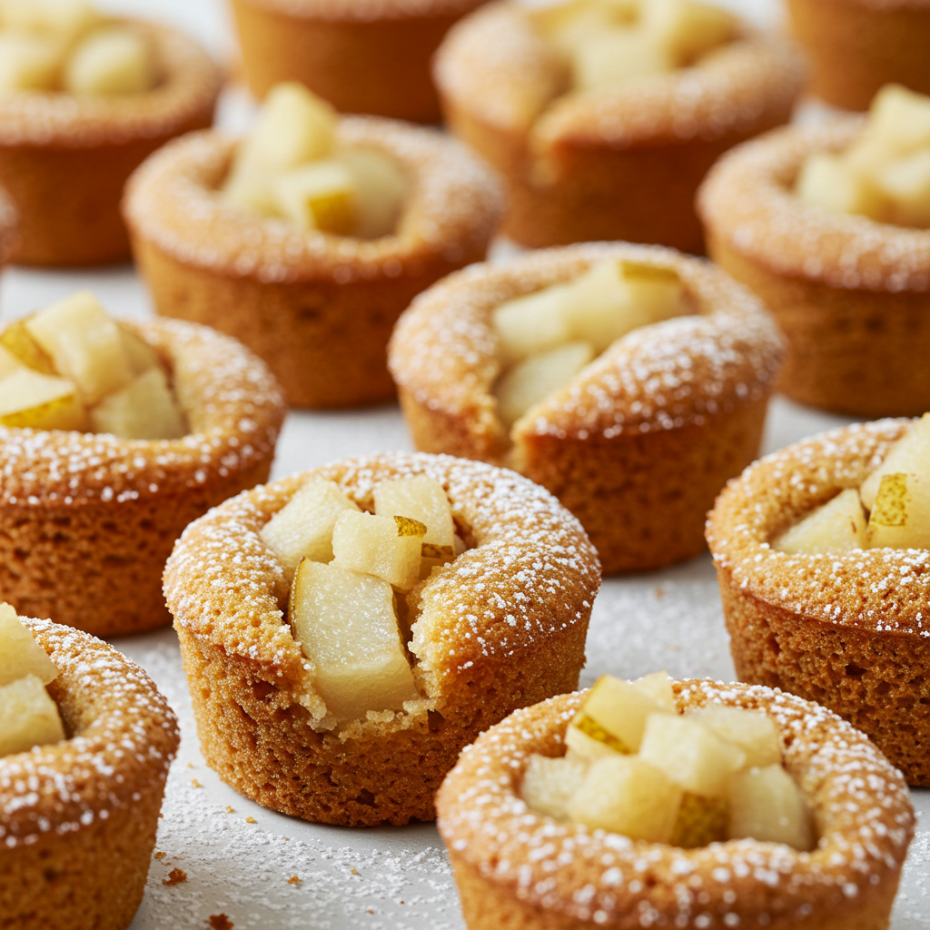 8. Pear &amp; Almond Mini Cakes