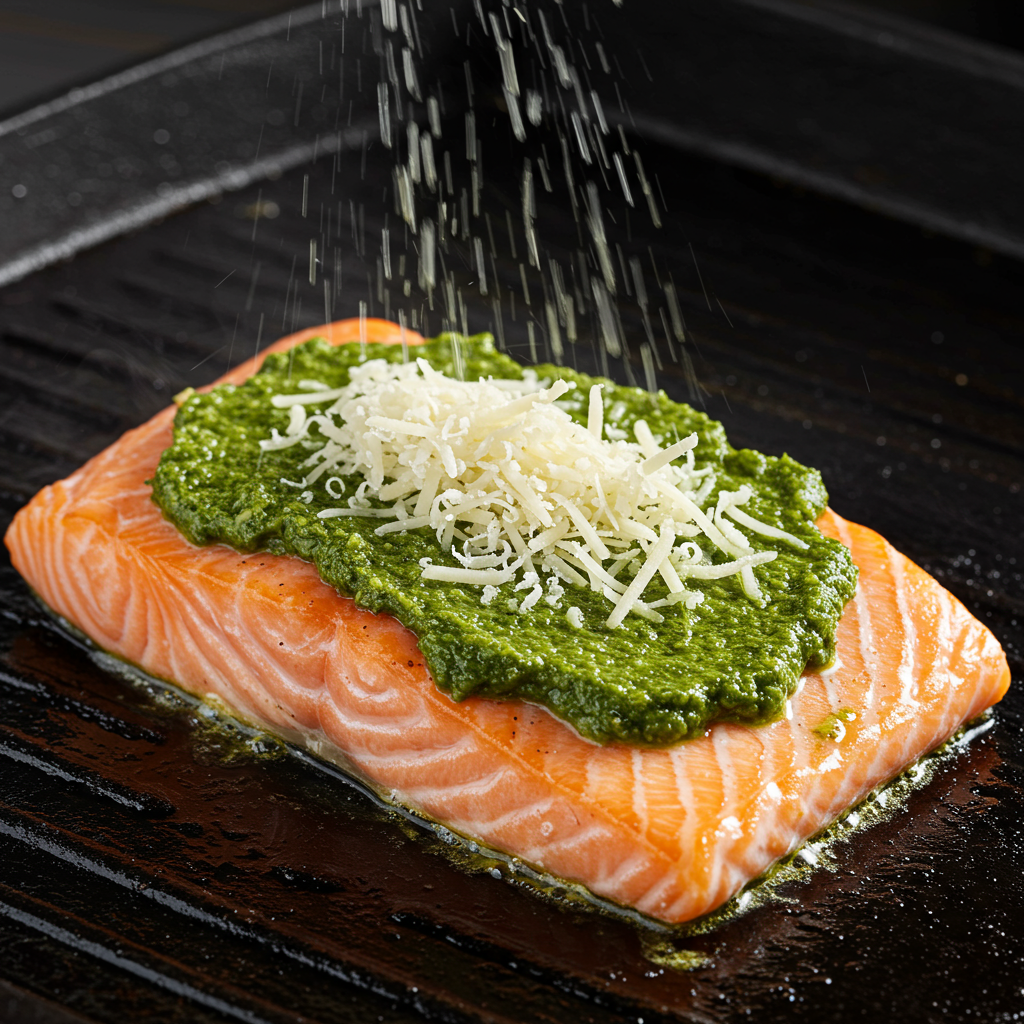 8. Pesto-Crusted Salmon