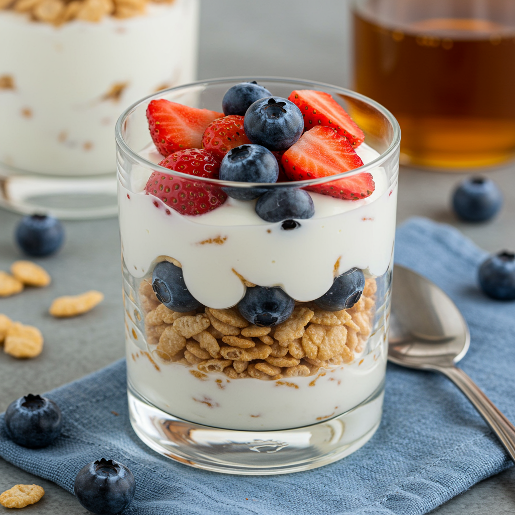 8. Rice Krispie Yogurt Parfait