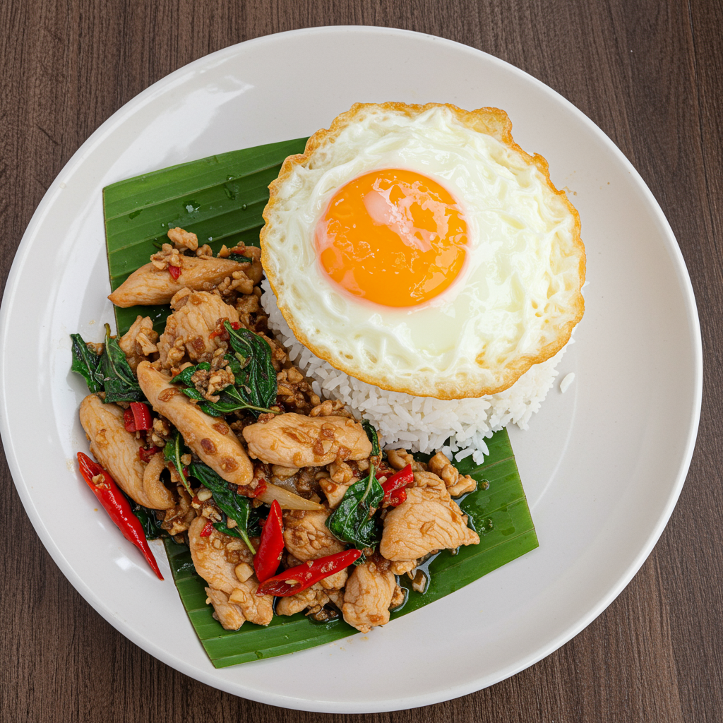 8. Spicy Thai Basil Chicken (Pad Krapow Gai)