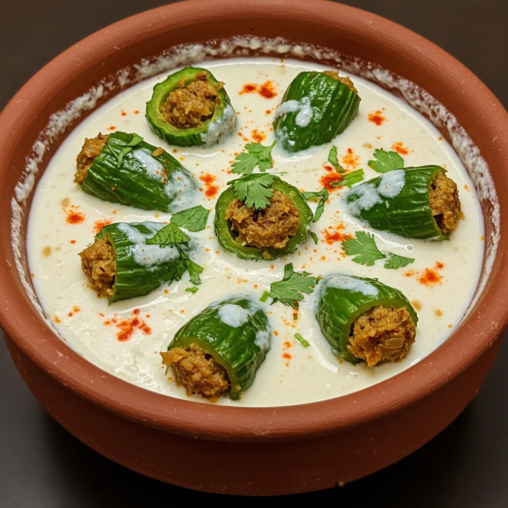 8. Stuffed Karela (Dhaas Karela, Sindhi Style)