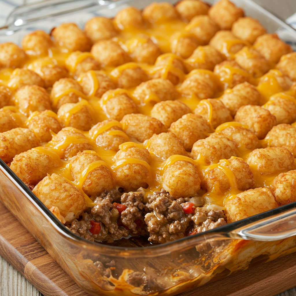 8. Tater Tot Hamburger Casserole