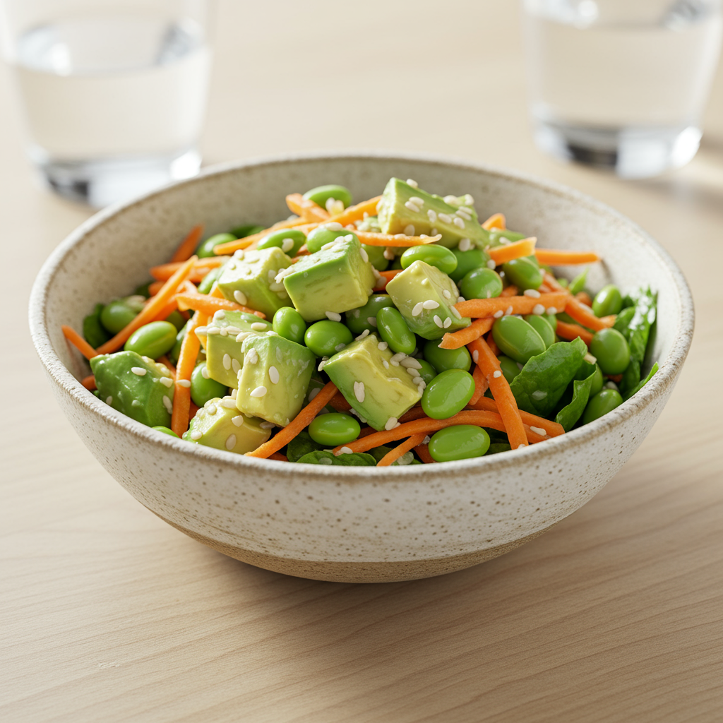 9. Avocado & Edamame Protein Salad